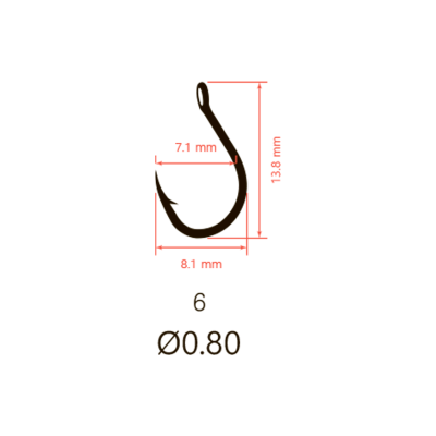Крючки Saikyo KH-10085 SPECIAL FEEDER BN № 6 (10шт.)