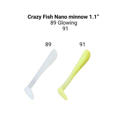 89/91 Силикон. приманки Crazy Fish Nano minnow 1.1 68-27-89/91-6