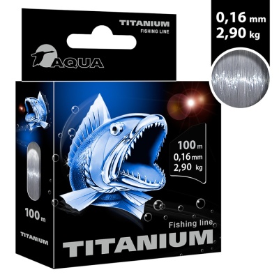 Поводок AQUA титановый 12.0 kg (15cm)