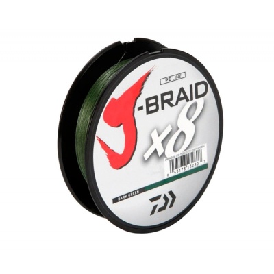 Плетенный шнур DAIWA J-Braid X8A 0,23мм-150м DARK GREEN