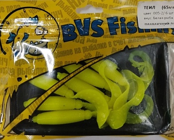 Силик. приманка BVS Fishing ТЕИЛ (65 мм) цвет: 005-2 (6 шт./уп.)