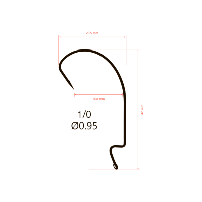 Крючки Saikyo BS-2315 BN № 1/0 (10шт.)