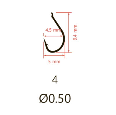 Крючки Saikyo KH-10008 Idumezina BN № 4 (10шт.)
