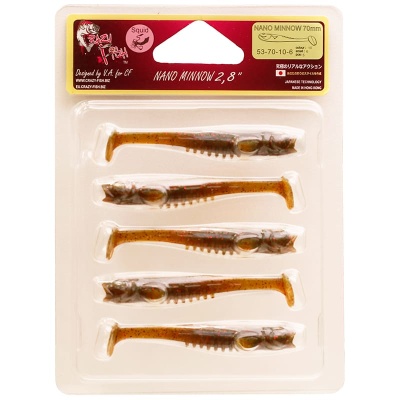 Силикон. приманки Crazy Fish NANO MINNOW 2.8  53-70-10-6
