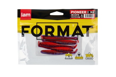 Силиконовая приманка FORMAT PIONEER 74mm F18