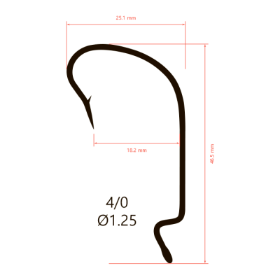 Крючки Saikyo BS-2312 BN № 4/0 (10шт.)