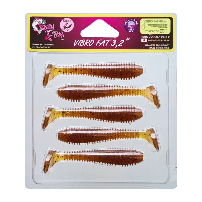 Силикон. приманки Crazy Fish Vibro Fat 3.2  73-80-32-6
