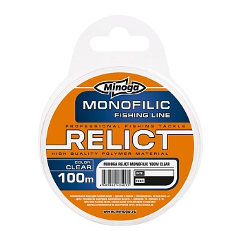 Монофильная леска Minoga Relict Clear 100m d 0.50mm