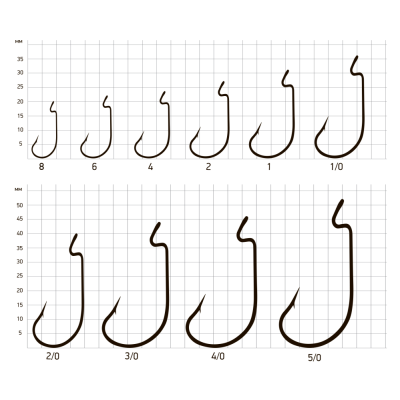 Крючки Saikyo BS-2312 R № 1/0 (10шт.)