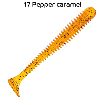 Силикон. приманки Crazy Fish Vibro Worm 3.  11-75-17-6