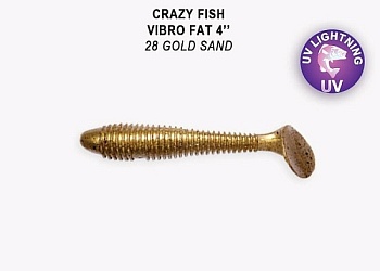 Силикон. приманки Crazy Fish Vibro Fat 4  14-100-28-6