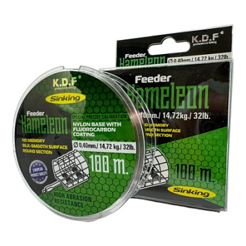 Леска K.D.F. Feeder Hameleon 0.16 мм 100 м