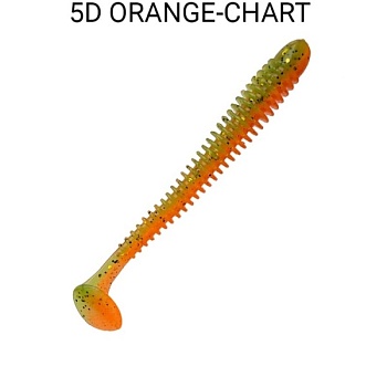 Силикон. приманки Crazy Fish Vibro Worm 4.5.  77-115-5d-6