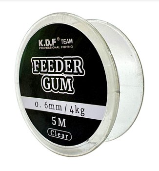 Фидерная резинка Feeder Gum 0,6мм 5м 4кг цв прозрачный