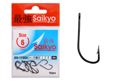 Крючки Saikyo KH-11004 CRYSTAL BN № 6 (10шт.)