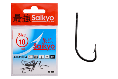 Крючки Saikyo KH-11004 CRYSTAL BR № 10 (10шт.)