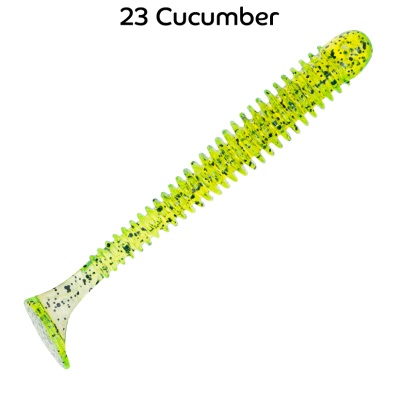 Силикон. приманки Crazy Fish Vibro Worm 3.  11-75-23-6