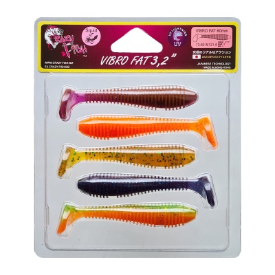 Силикон. приманки Crazy Fish Vibro Fat 3.2  73-80-M121-6