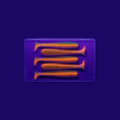 Силикон. приманки Crazy Fish Vibro Worm 3.  11-75-5d-6