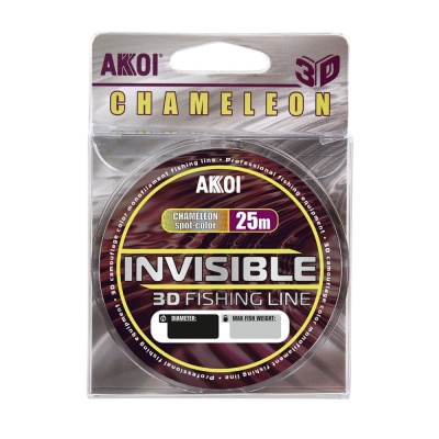 Леска AKKOI INVISIBLE 3D 100m chameleon 0.45mm 