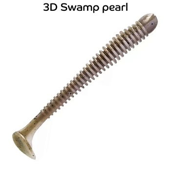 Силикон. приманки Crazy Fish Vibro Worm 3.4  13-85-3d-6-F плавающие 