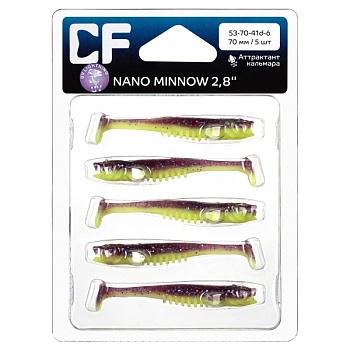 Силикон. приманки Crazy Fish NANO MINNOW 2.8  53-70-41d-6