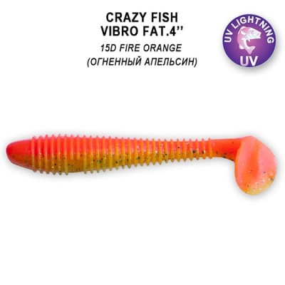 Силикон. приманки Crazy Fish Vibro Fat 4  15-100-15d-6