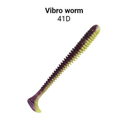 Силикон. приманки Crazy Fish Vibro Worm 3.4  13-85-41d-6 