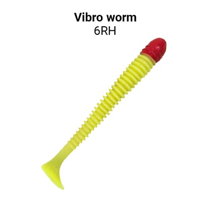 Силикон. приманки Crazy Fish Vibro Worm 3.4  12-85-6RH-6 