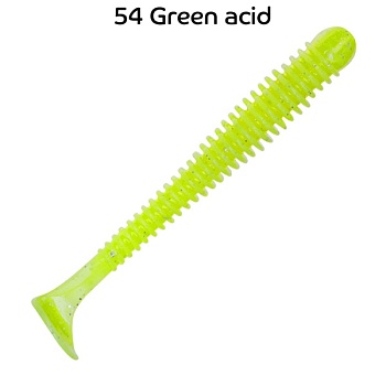 Силикон. приманки Crazy Fish Vibro Worm 3.4  12-85-54-6-F плавающие 