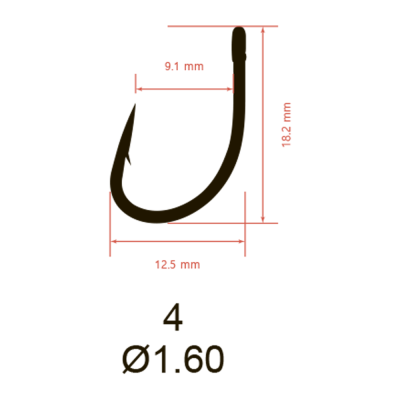 Крючки Saikyo KH-10102 BIG CARP BN № 4 (10шт.)