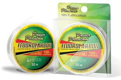 Леска Power Phantom Fluorocarbon. 1,2  0.18 мм. 30 м.