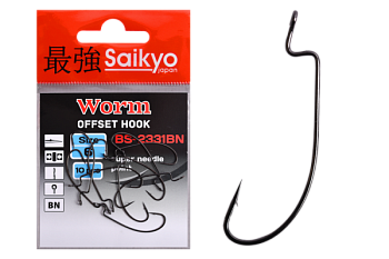 Крючки Saikyo BS-2331 Worm BN № 6 (10шт.)