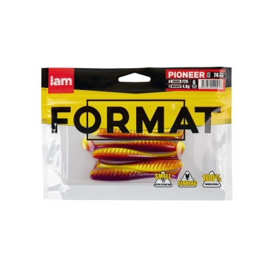 Силиконовая приманка FORMAT PIONEER 74mm F26