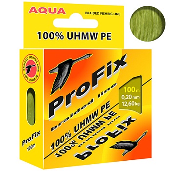 Плетеный шнур AQUA ProFix Olive 0.20mm 100m 