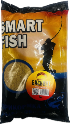 Прикормка Smart fish  / бисквит лещ (1 кг.)