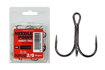 Крючки Saikyo тройн. 7001 BN № 2/0 (25 шт.)