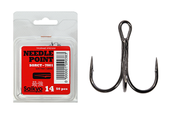 Крючки Saikyo тройн. 7001 BN № 14 (50 шт.)
