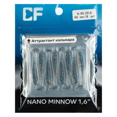 Силикон. приманки Crazy Fish NANO MINNOW   6-40-29-6 