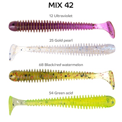 Силикон. приманки Crazy Fish Vibro Worm 2  3-50-M42-6