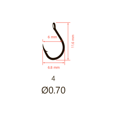 Крючки Saikyo KH-10085 SPECIAL FEEDER BN № 4 (10шт.)