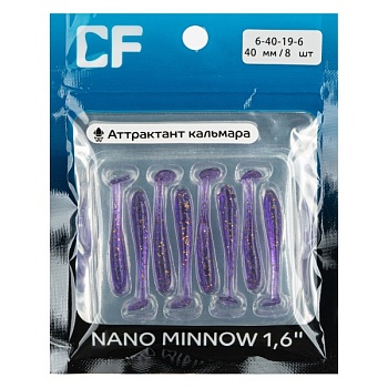 Силикон. приманки Crazy Fish NANO MINNOW   6-40-19-6 