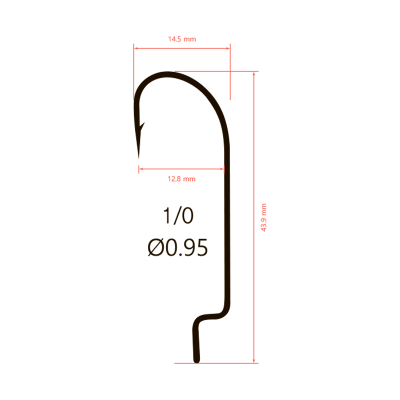 Крючки Saikyo BS-2311 BN №1\0 (10шт.)