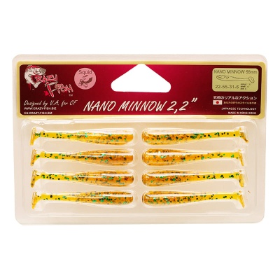 Силикон. приманки Crazy Fish NANO MINNOW 2.2  22-55-31-6 
