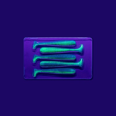Силикон. приманки Crazy Fish Vibro Worm 3.  11-75-4d-6