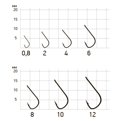 Крючки Saikyo KH-10006 Sode Ring BN № 8 (10шт.)