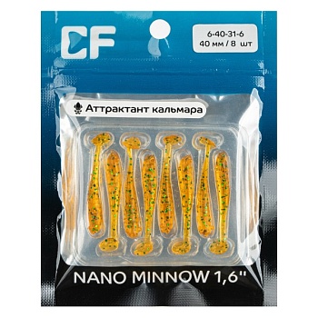 Силикон. приманки Crazy Fish NANO MINNOW 1.6  6-40-31-6 