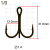 Крючки Saikyo тройн. 7001 BN № 1/0 (50 шт.)