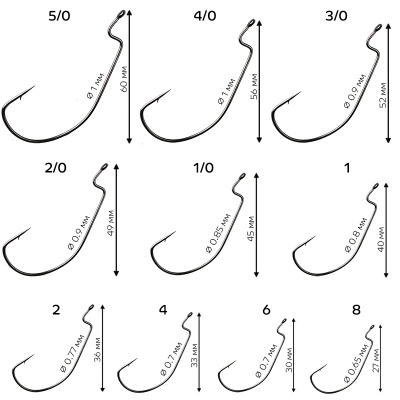 Офсетный крючок CF Offset WR hook №4  (10шт.)