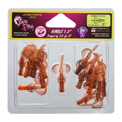 Силикон. приманки Crazy Fish Nimble 1.2  76-30-8d-6